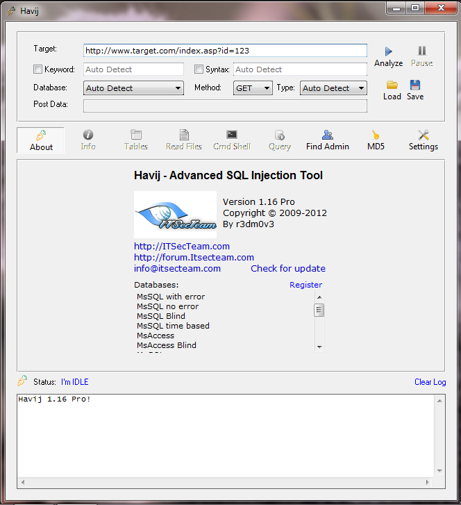 download havij sql injection tool for windows 10