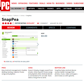 shopping app snap pea