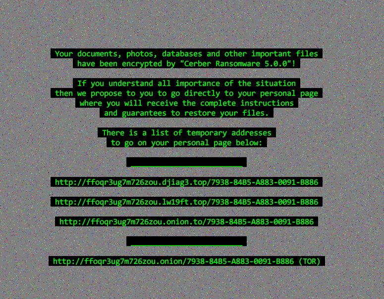 Ransomware Example Courtesy Checkpoint