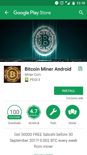 bitcoin android miner