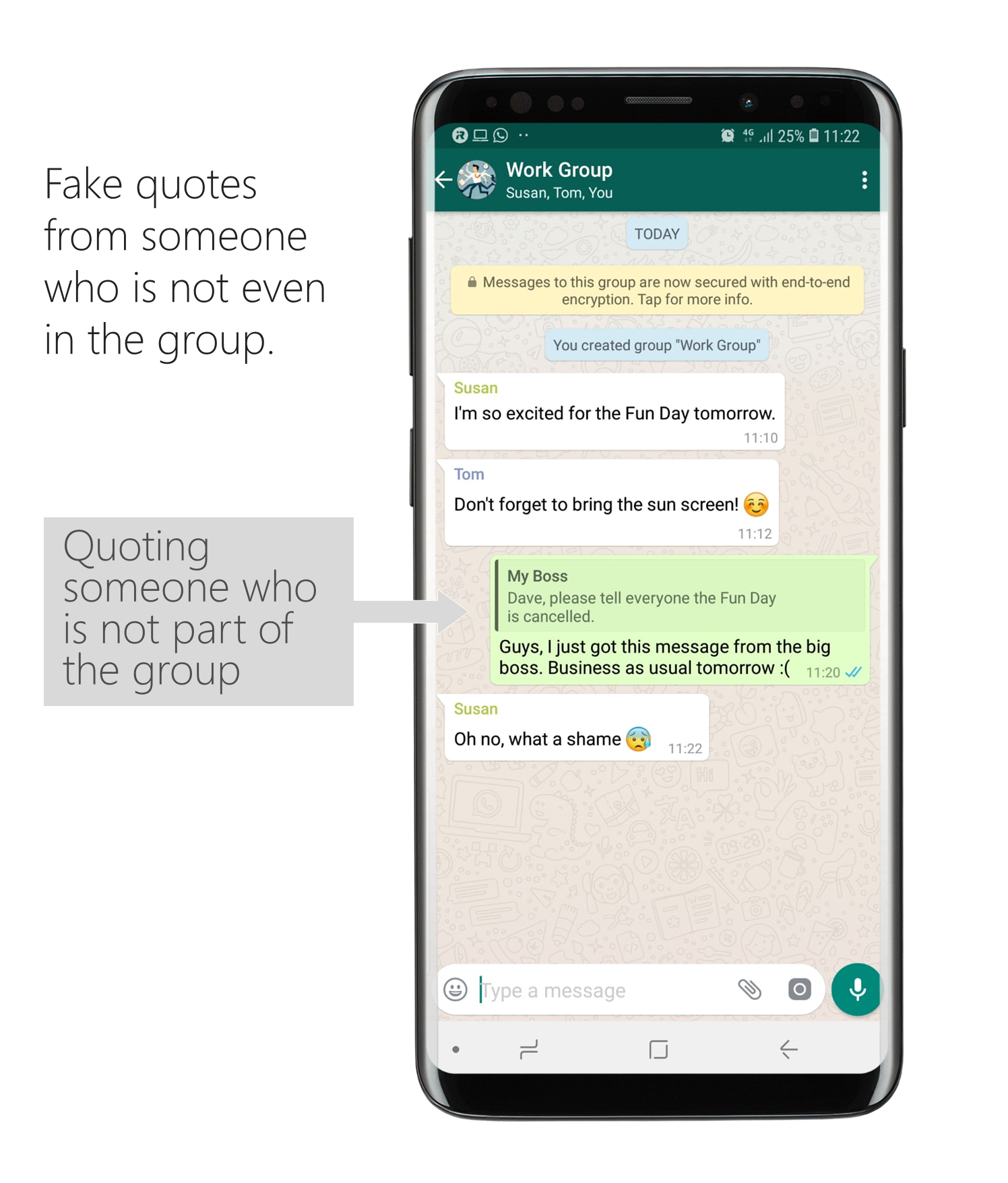 This is how whatsapp has a vulnerability for fake news 