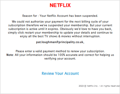 Netflix Phishing Attack Targets Portuguese Users