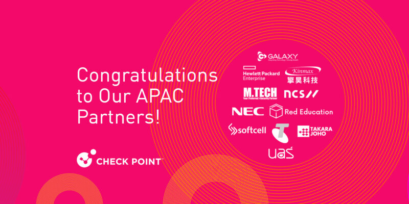 Congratulating Check Point’s CPX APAC Partner Award Winners