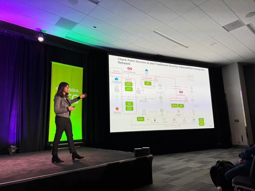 Nataly Kremer speaking at NVIDIA GTC