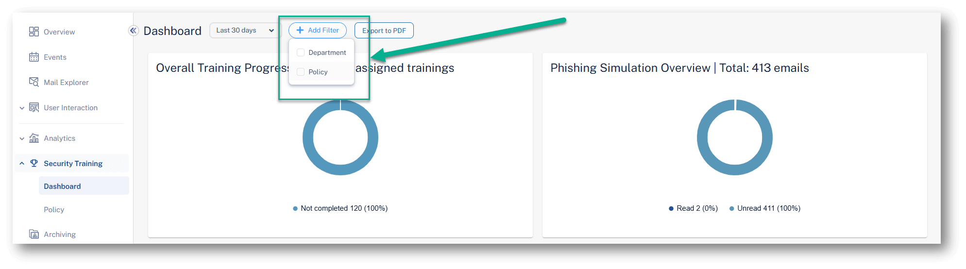 New Department-Based Filters for Security Awareness Training Dashboard and  Policies - Check Point Blog